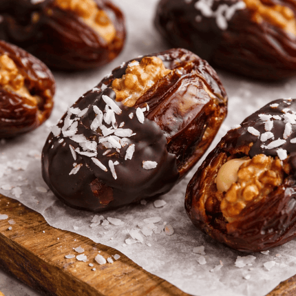 Datteln mit Schokolade