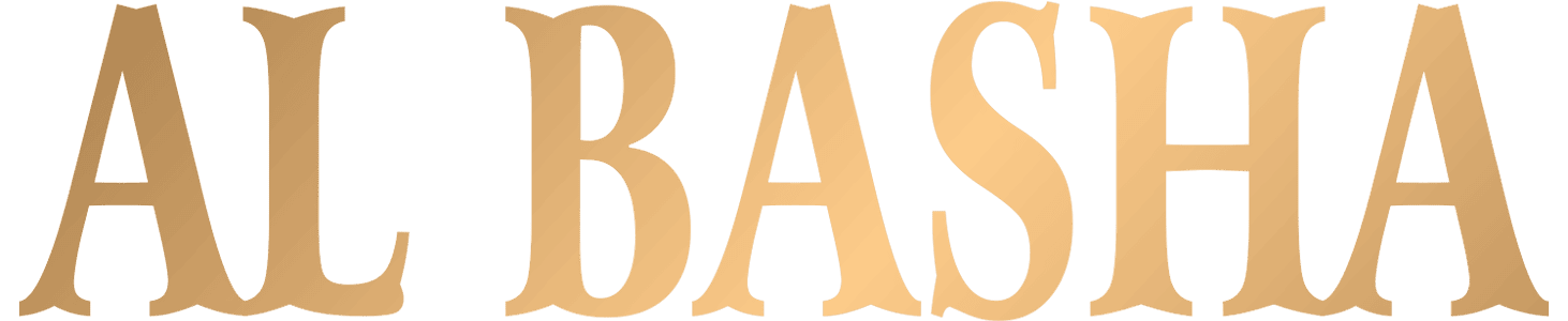 Al Basha Wortmarke in Gold