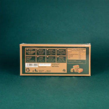 Verpackung des Ballourieh Gebäcks, Rückseite