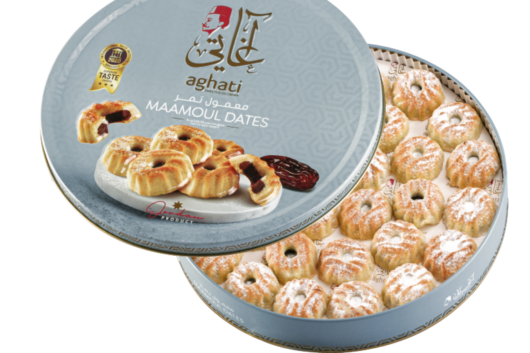 Aghati Mamoul Monaqash Grieß (Datteln) Dose, 1000g - Al Basha Sweets