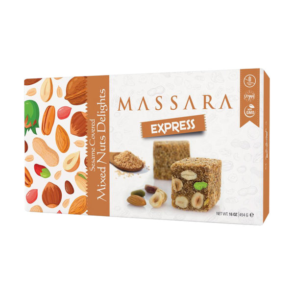Massara Nussmischung mit Sesamüberzug - Al Basha Sweets