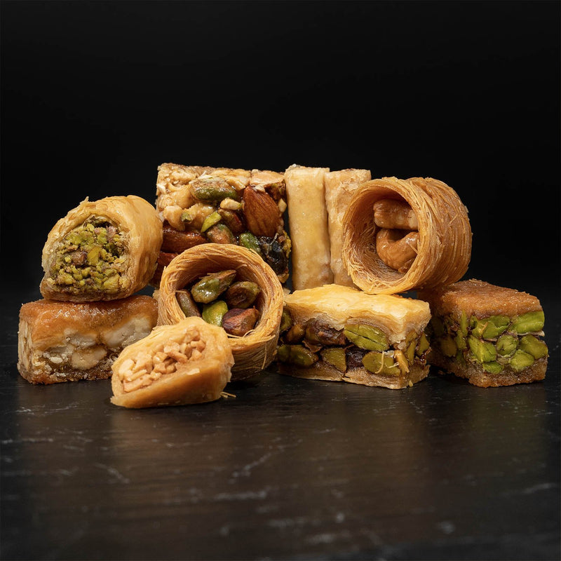 Mixed Baklava orientalische Holzkiste 1500g - Al Basha Sweets